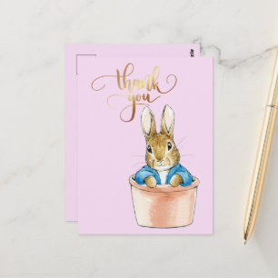 Peter the Rabbit Sitting in a Pot Postcard