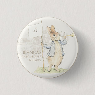 Peter the Rabbit Some Bunny Baby Shower 1 Inch Round Button