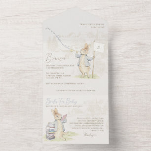 Peter the Rabbit Some Bunny Baby Shower All In One Invitation