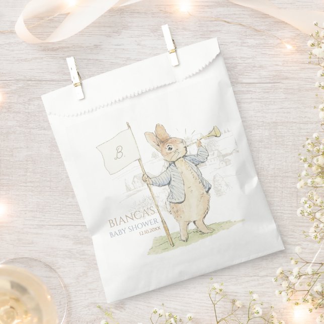 Peter the Rabbit Some Bunny Baby Shower Favour Bag (Clipped)