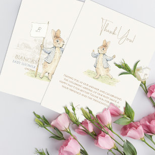 Peter the Rabbit Some Bunny Baby Shower  Thank You Card