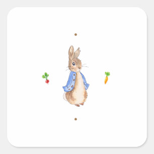 Peter the Rabbit Square Sticker