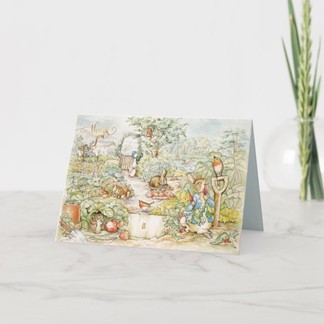 Peter the Rabbit  Thank You Card (Front)