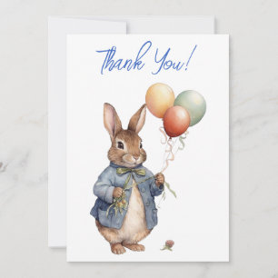 Peter the rabbit Thank you Card
