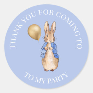 Peter the rabbit Thank you Classic Round Sticker