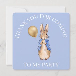 Peter the rabbit Thank you for coming to my party Card