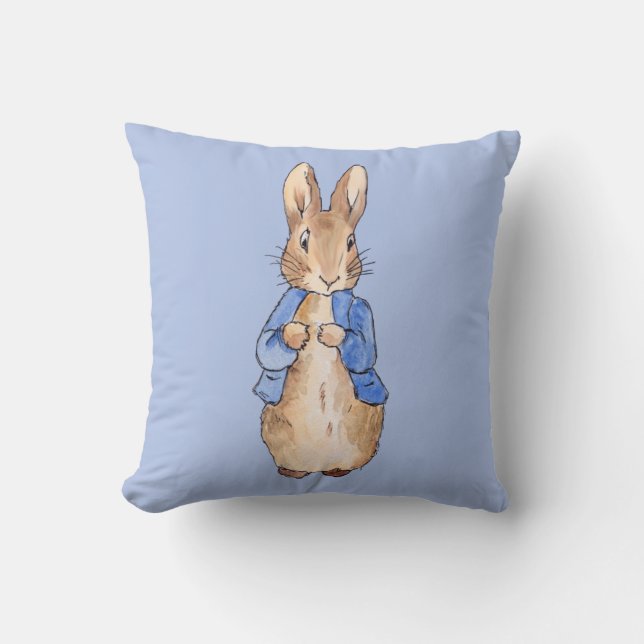 Peter the Rabbit Throw Pillow (Front)
