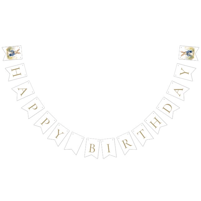 Peter The Rabbit Watercolor Birthday  Bunting Flags (All)
