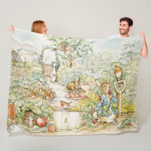 Peter the Rabbit with Jemima Puddle Duck Fleece Blanket