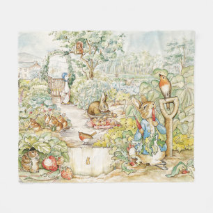 Peter the Rabbit with Jemima Puddle Duck Fleece Blanket