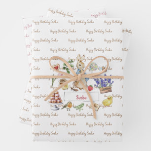 Peter the Rabbit Wrapping Paper Sheet