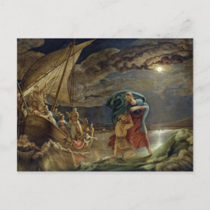 Peter Walks on Water, 1806 Postcard