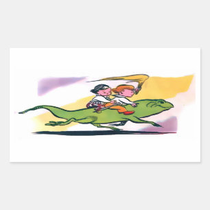 Peter Wheat's Lizard Ride Stickers (7 shapes)