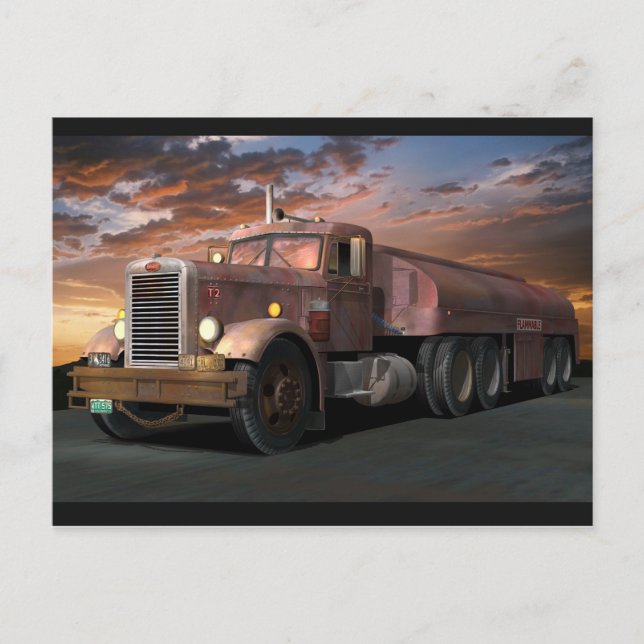 Peterbilt "Duel Truck" Postcard (Front)