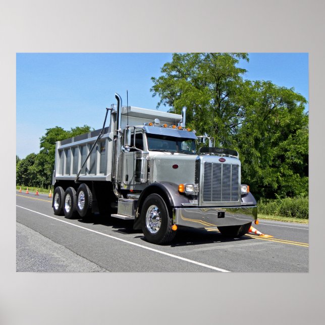 Peterbilt Dump Truck Poster (Front)