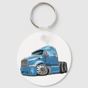 Peterbilt Lt Blue Truck Keychain