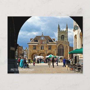 Peterborough Cathedral Square Postcard