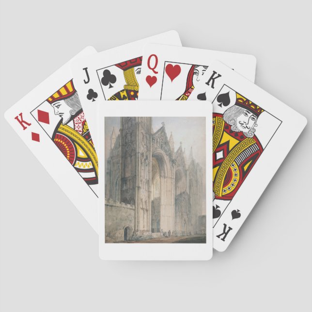 Peterborough Cathedral (w/c on paper) Playing Cards (Back)
