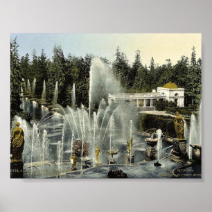 Peterhof from Castle, St. Petersburg, Russia class Poster