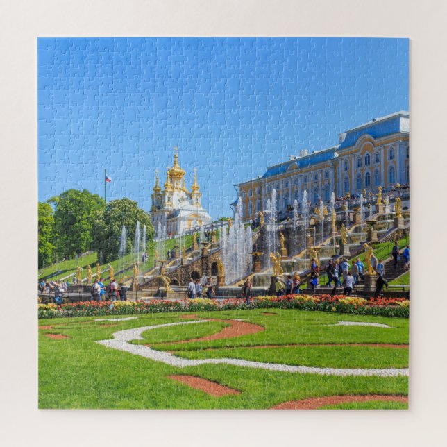 Peterhof Palace & Grand Cascade Jigsaw Puzzle  (Vertical)