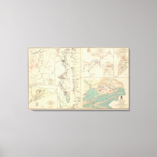 Petersburg environs Bentonville Carolinas Canvas Print (Front)