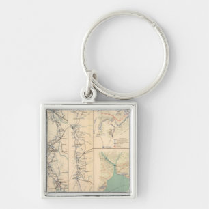 Petersburg environs Bentonville Carolinas Keychain