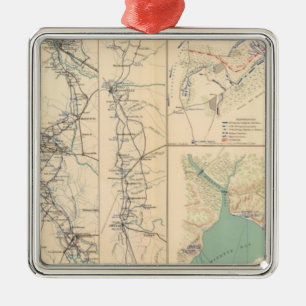 Petersburg environs Bentonville Carolinas Metal Ornament