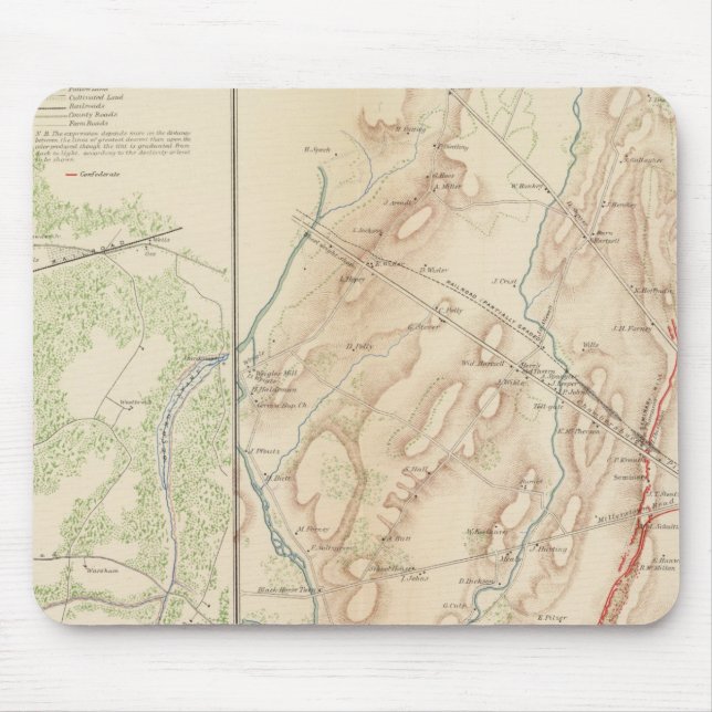 Petersburg, Gettysburg Mouse Pad (Front)