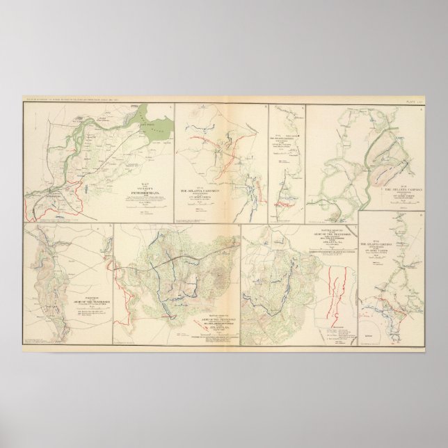 Petersburg, Va, Atlanta Campaign Poster (Front)