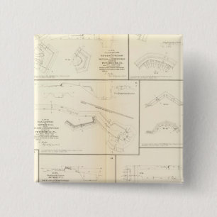 Petersburg, Va batteries, siege 2 Inch Square Button