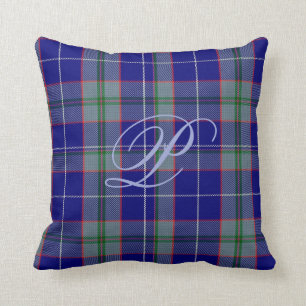 Peterson Tartan Monogram Pillow