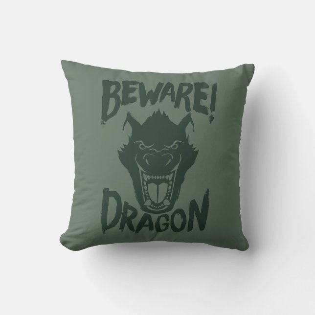 Pete's Dragon | Beware! Dragon Throw Pillow (Front)