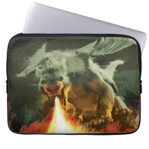 Pete's Dragon   Fire-Breathing Cool Laptop Sleeve