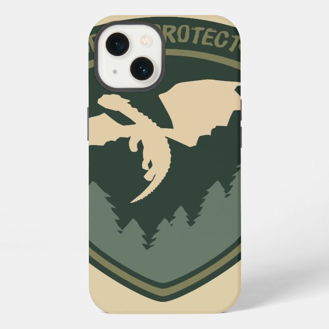 Pete's Dragon | Forest Protector Badge iPhone Case (Back)