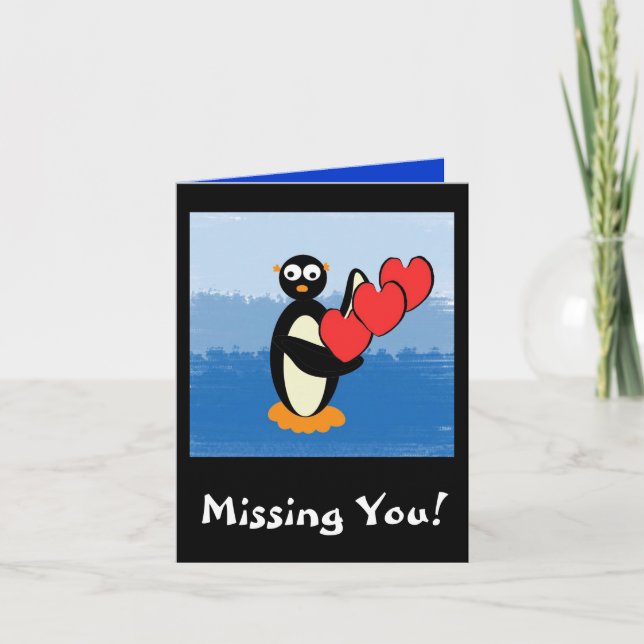 peteycarddesign, Missing You! Card (Front)