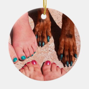 Peticure - Pedicure Spa Day Ceramic Ornament