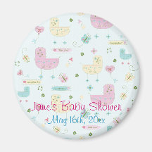 Petit aimant de Baby shower buggy