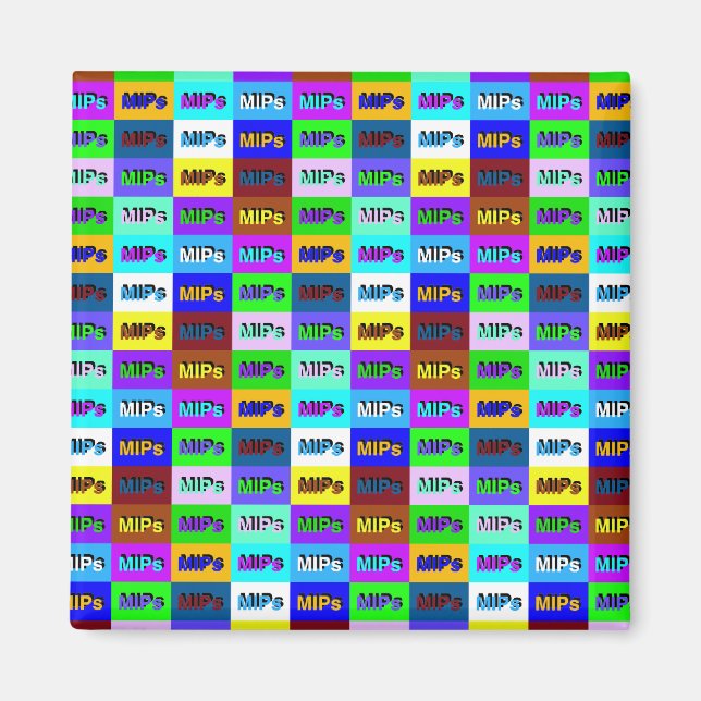 petit aimant de logo multi-mips (Devant)