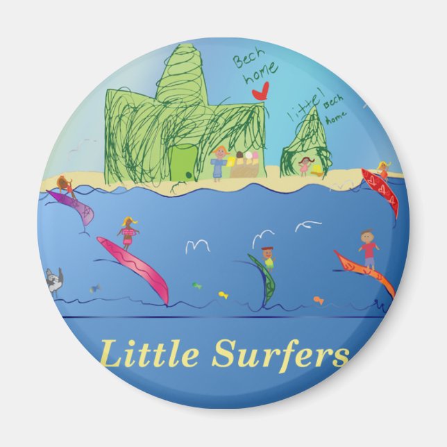 Petit aimant de surfers (Devant)