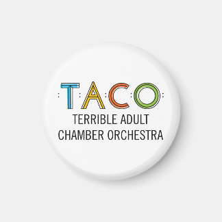 Petit aimant TACO rond de 1¼ po