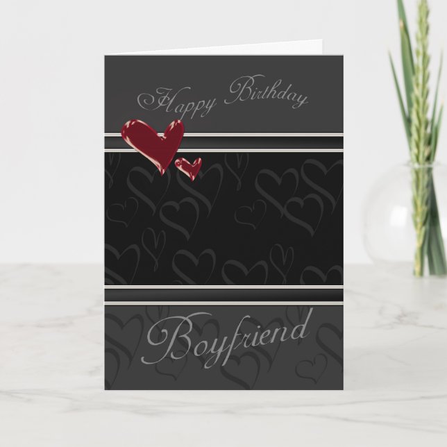 Petit ami Bonne carte d'anniversaire pour homme av (Devant)
