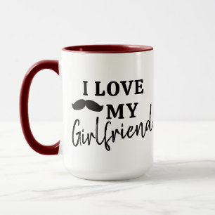 Petit ami Café Mug - I Love My Girlfriend Slogan