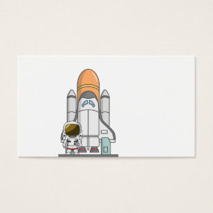 Petit astronaute et vaisseau spatial