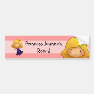 Petit autocollant de princesse Door
