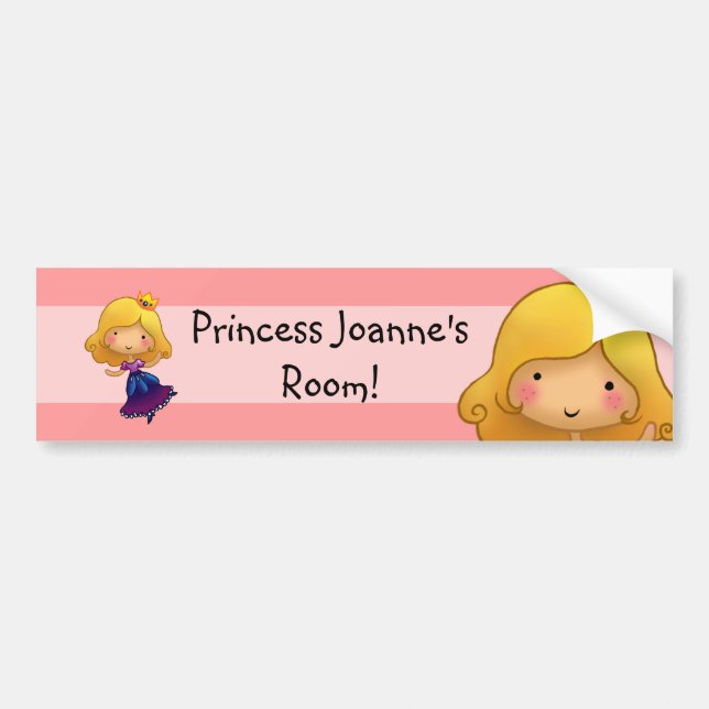 Petit autocollant de princesse Door (Devant)