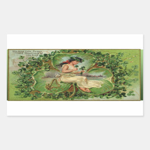 Petit Autocollant Shamrock doux