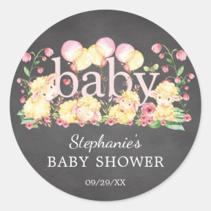 Petit Baby shower d'agneau Sticker préféré