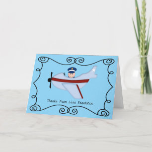 Petit Baby shower Pilote Merci Note