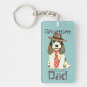 Petit Basset Griffon Vendeen Dad Keychain
