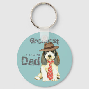 Petit Basset Griffon Vendeen Dad Keychain